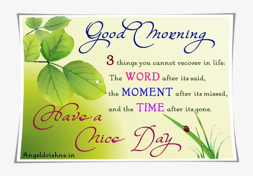 Good Morning Quote Have A Nice Day - Good Morning Share Market, transparent png download