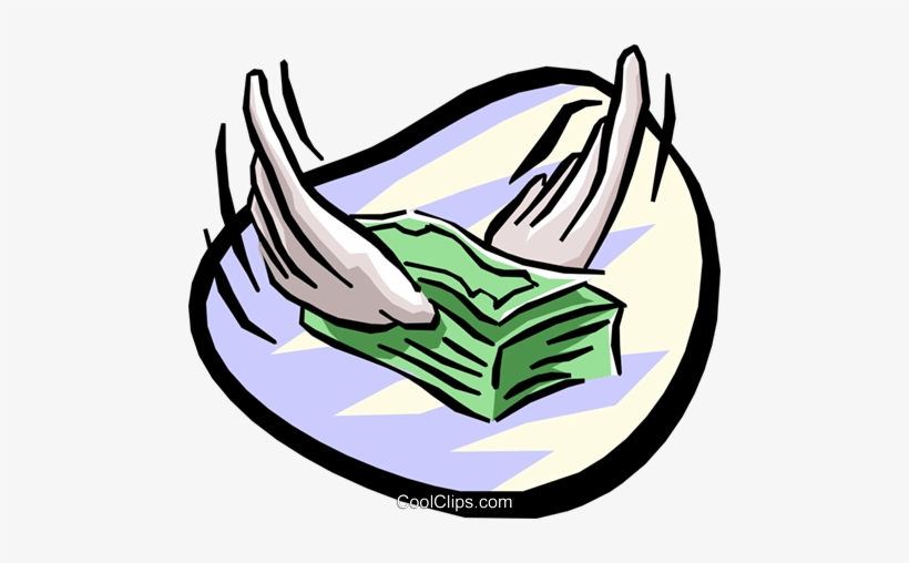 Business And Finance Flying Money Royalty Free Vector - Dinheiro Com Asas Gif, transparent png download