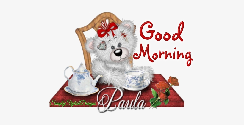 My Dear All Friends Good Morning Have Nice Day » Morning - Teddy Bear, transparent png download