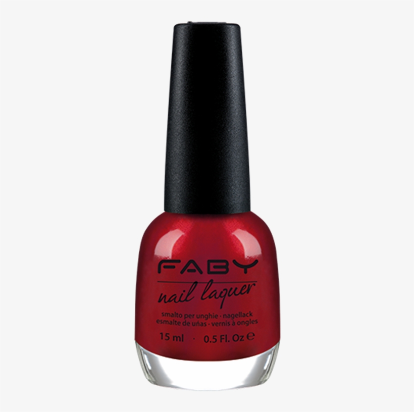 Nail Polish Png Height - Faby Lucky Coral, transparent png download