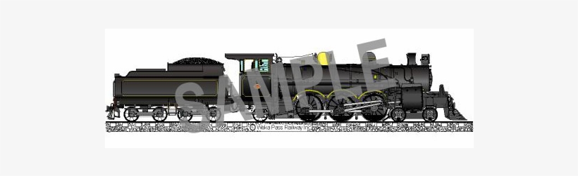 Fridge Magnet Steam Locomotive A428 - Refrigerator Magnet, transparent png download
