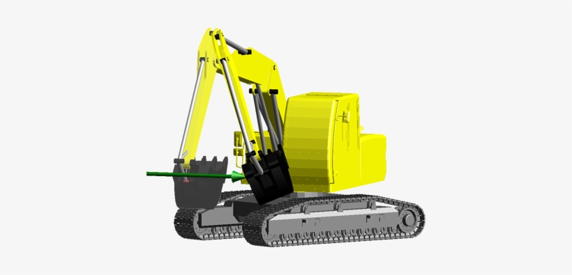 Flexbody Excavator Model - Library, transparent png download
