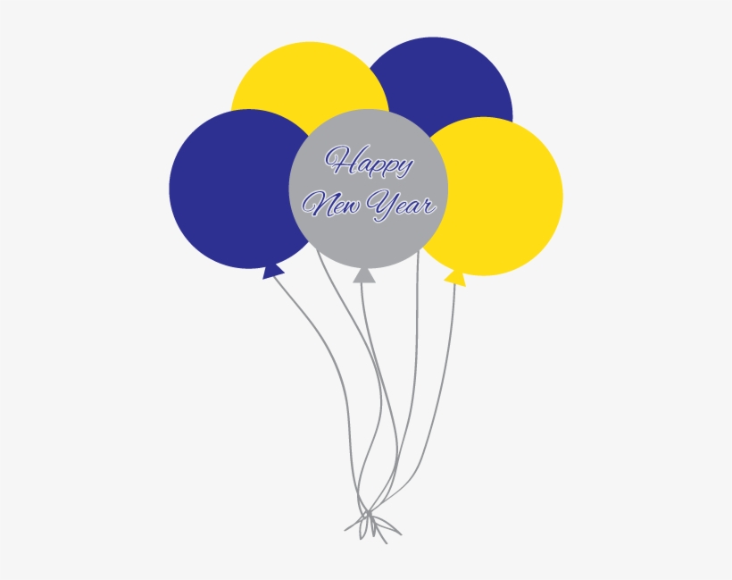 Blue - Yellow And Blue Balloon Png, transparent png download