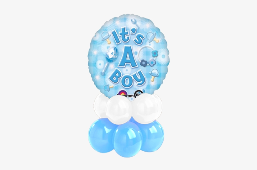 Rattle Its A Boy Round Blue Balloon - Blue Big Balloons Its A Boy, transparent png download