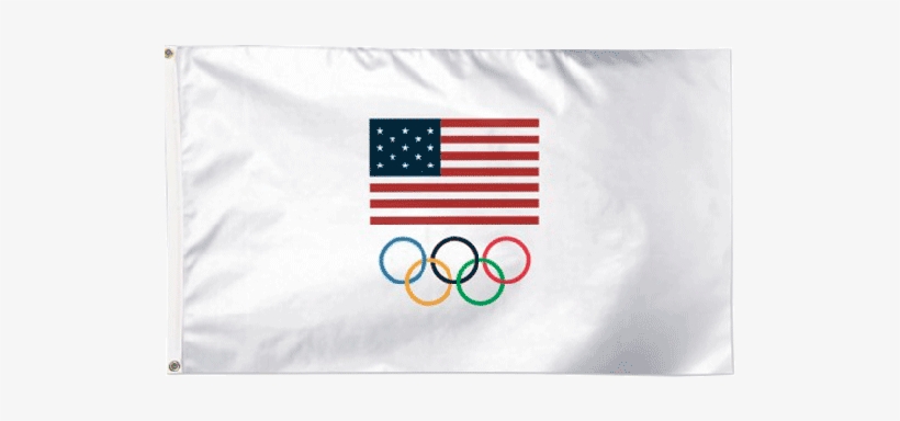 Usoc Olympic Rings Flag - Hershey's Sponsor, transparent png download