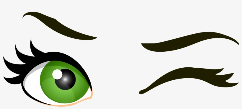 Green Winking Eyes Png Clip Art Wink Eye Png Png Image Transparent Png Free Download On Seekpng