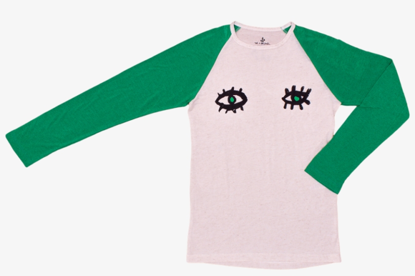 Noé & Zoë Raglan Tee Green Eyes - Child, transparent png download
