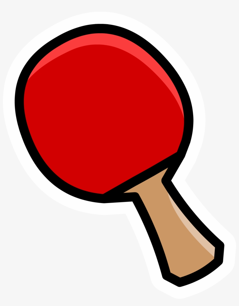 Ping Pong Paddle Pin - Table Tennis Racket Png, transparent png download