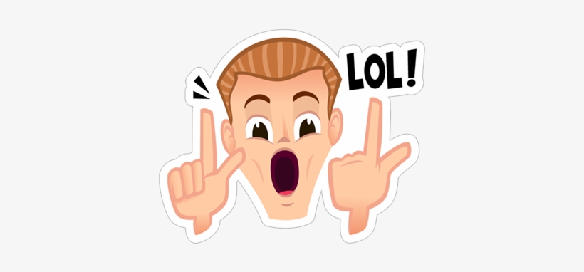 Lol - Sticker, transparent png download