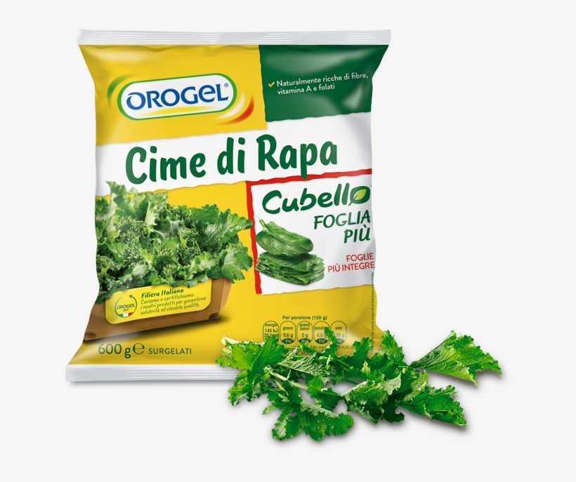 Turnip Tops Cubello Foglia Più - Orogel, transparent png download