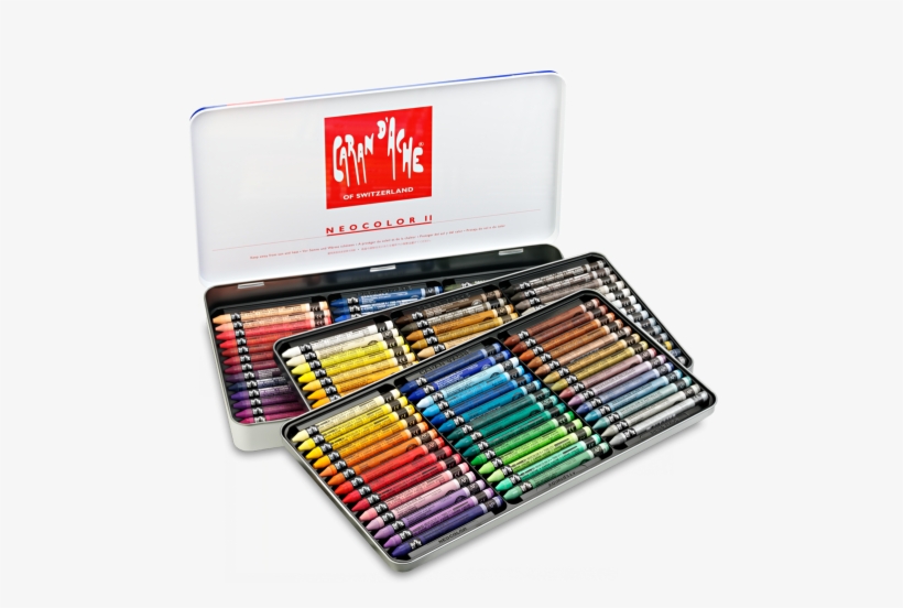 Caran D'ache Neocolor Ii 126 Colors Set - Caran D'ache - Neocolor Ii - 126 Assorted Water Soluble, transparent png download