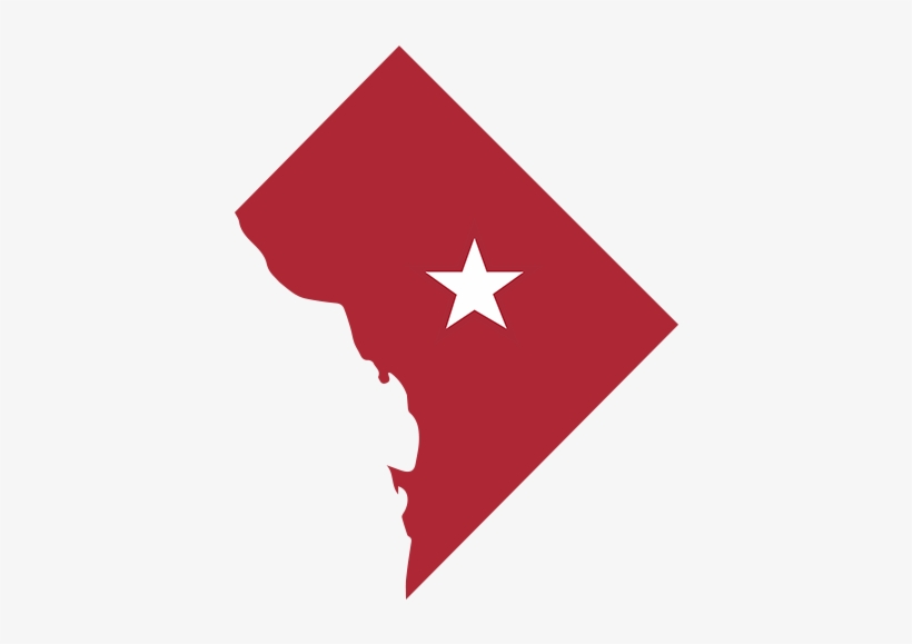 Lgbtq Non-discrimination In Washington, Dc - Washington Dc Map, transparent png download