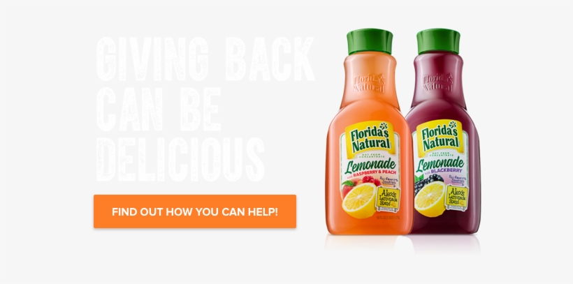 Only Florida's Natural Is Made 100% In The Usa - Floridas Natural Lemonade Iced Tea - 59 Fl Oz, transparent png download