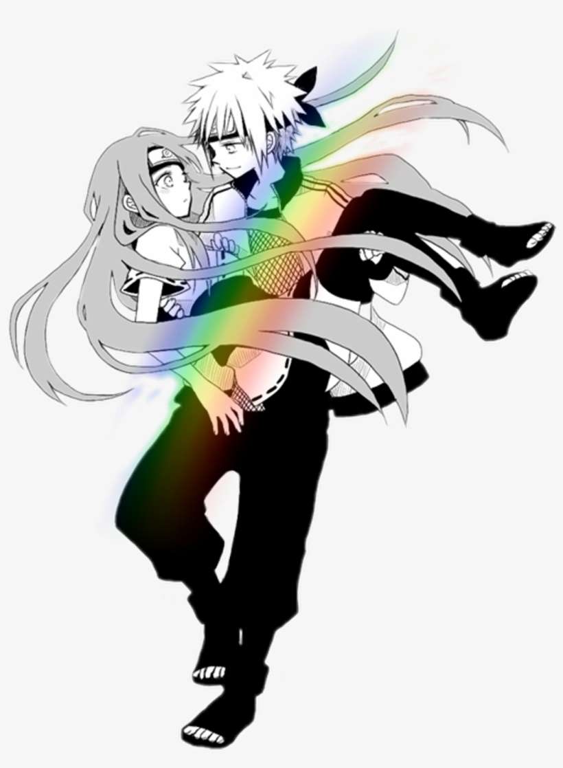 Minakushi Sticker - Manga De Minato Y Kushina, transparent png download