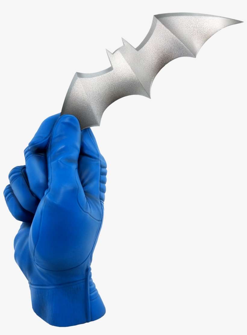 Batarang In Hand Cryptozoic Batman Png Image Transparent Png Free Download On Seekpng