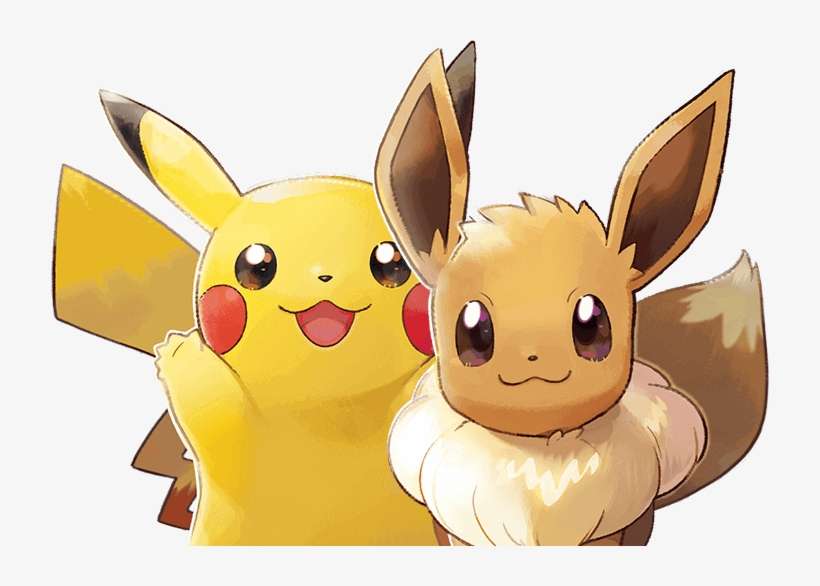 Pikachuevoli - Pikachu Let's Go Png, transparent png download