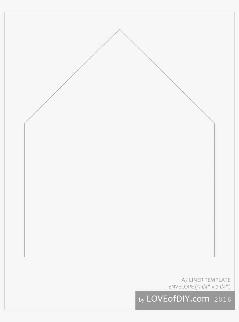 Paper Sourcepe Liner Template Png Diy Free A7 Envelope - Line Art, transparent png download