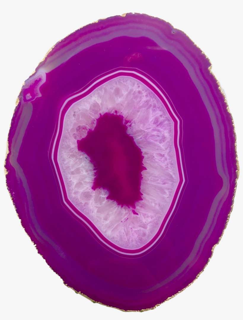 Agate Thin Serving Plate With Gold Trim - Fruit, transparent png download