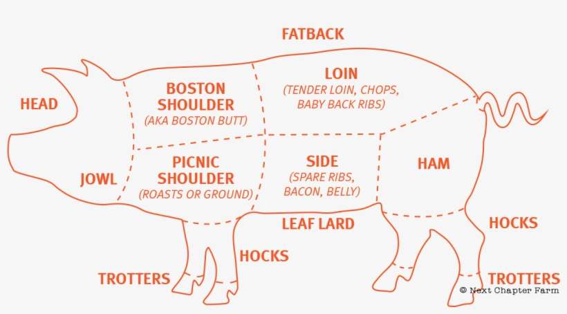 And You Want To Do So By Buying A Whole Pig Raised - Diagram, transparent png download