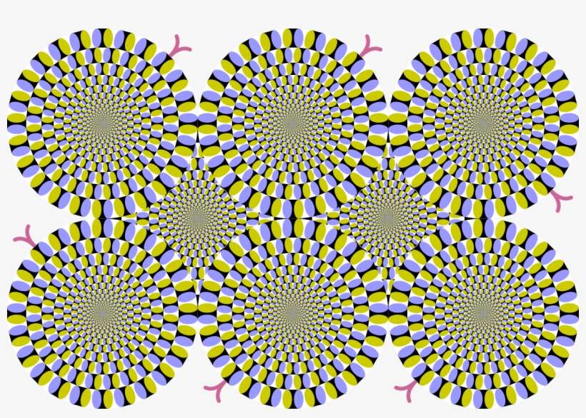Download Rotating Snakes Peripheral Drift Illusion - Peripheral Drift Illusion | Transparent PNG ...