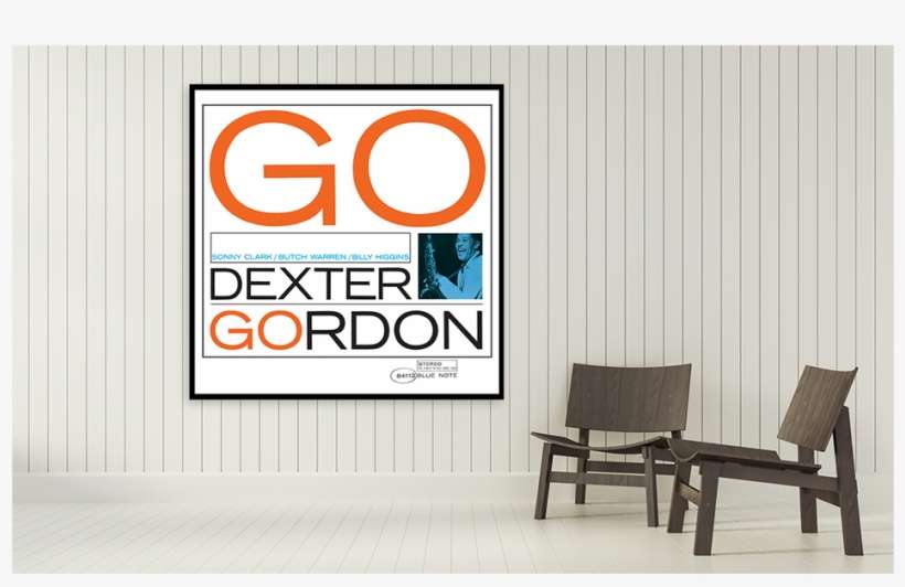 Dexter Gordon Framed Canvas Art - Chair, transparent png download