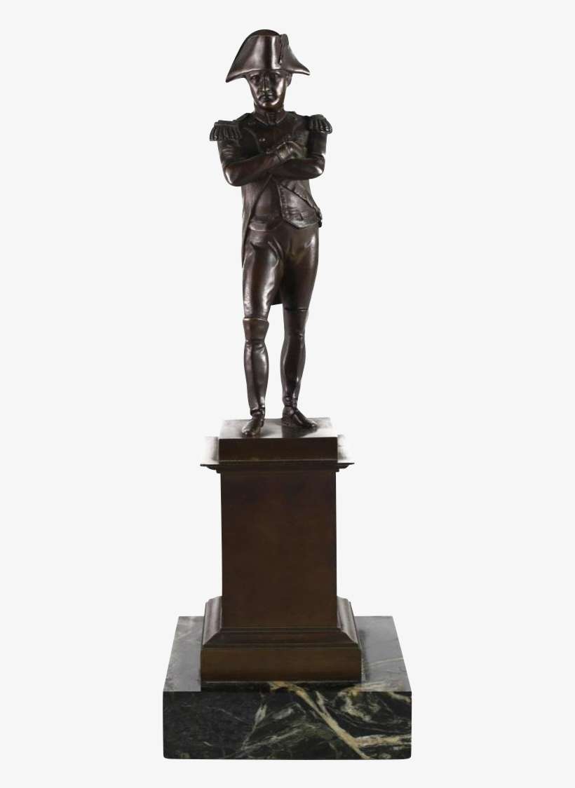 French Bronze Sculpture Of Napoleon Bonaparte As General - Statue, transparent png download