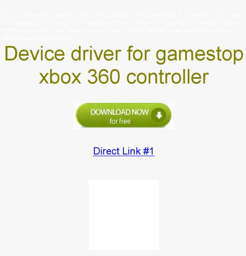 Get The Free Device Driver For Gamestop Xbox 360 Controller - Paper Product, transparent png download