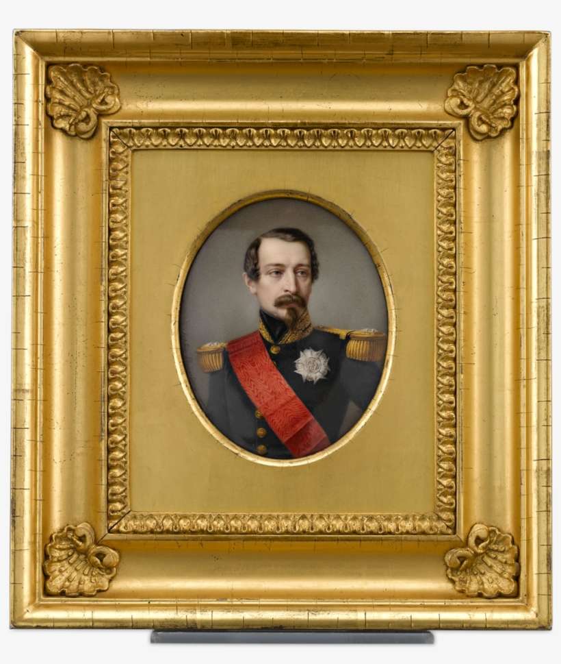 Miniature Portrait Of Napoleon Iii By Sophie Liénard - Picture Frame, transparent png download