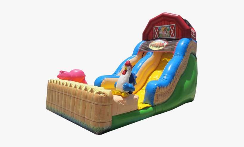 18' Funny Farm Water Slide - Business Plan, transparent png download