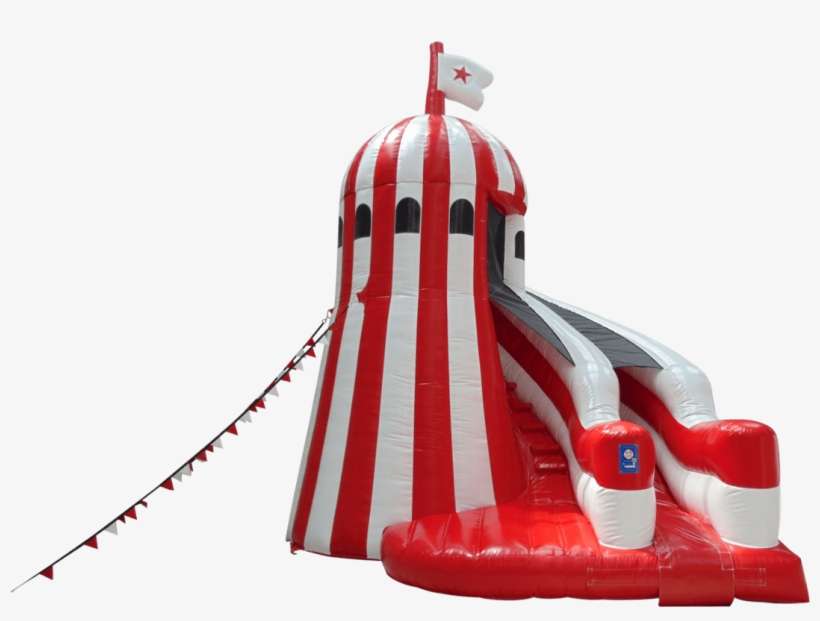 Download Inflatable Slide Transparent Png - Helter Skelter Bouncy Castle, transparent png download