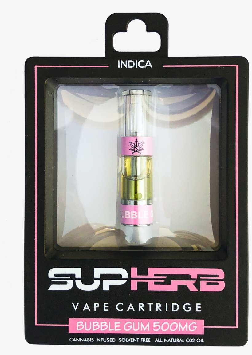 Bubble Gum 500mg Vape Cartridge - Bullet, transparent png download