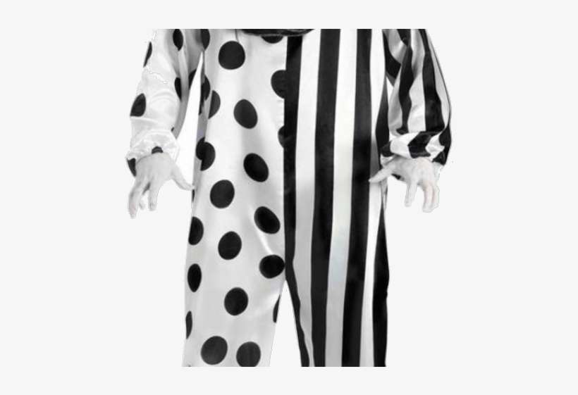 Clown Clipart Killer Clown - Scary Clown Black And White Costume, transparent png download