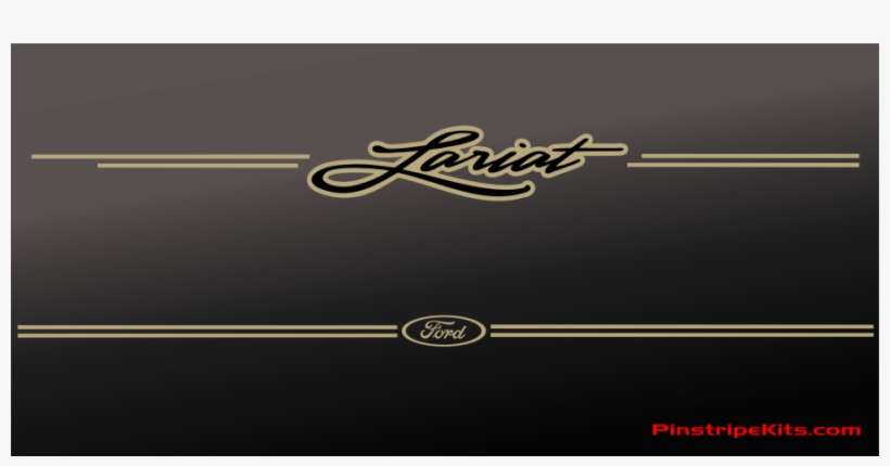 Ford F-150 Lariat Vinyl Logo Emblem Decal Pinstripe - Lariat Logo, transparent png download
