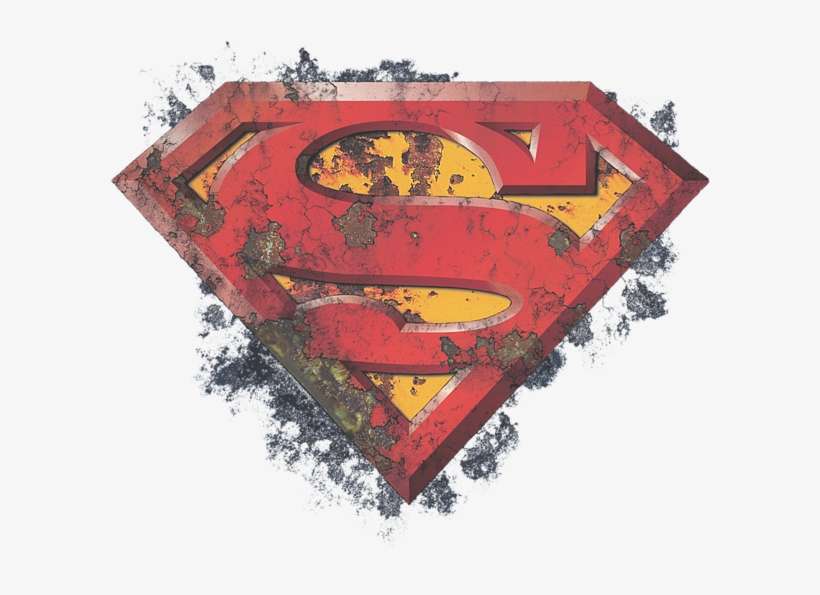 Click And Drag To Re-position The Image, If Desired - Superman - Rusted Shield, transparent png download