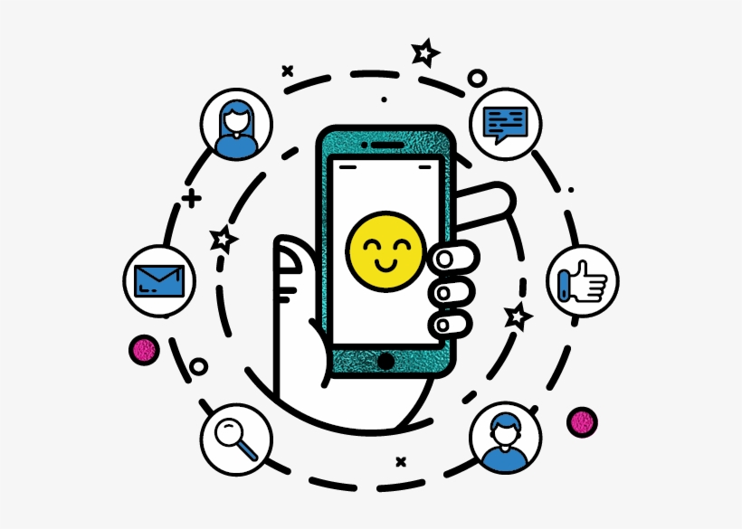 Social Media Marketing - Mobile App, transparent png download