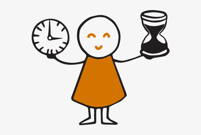 Girl Holding A Clock - 3play Media, Inc., transparent png download