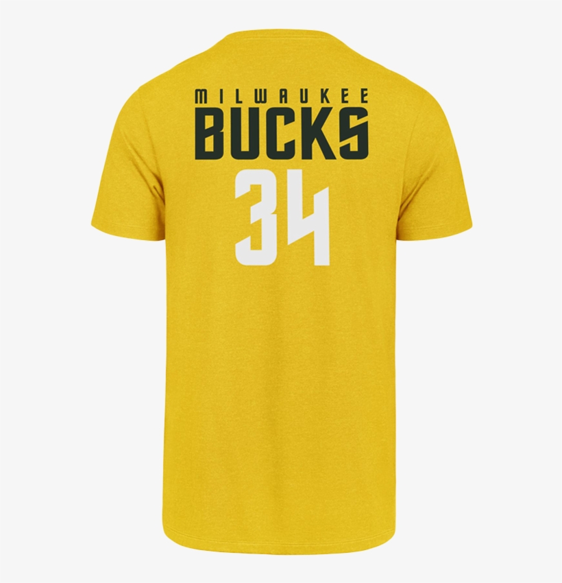 Bucks Giannis Antetokounmpo Legend Gold T-shirt Detail - Mizzou Shirt, transparent png download