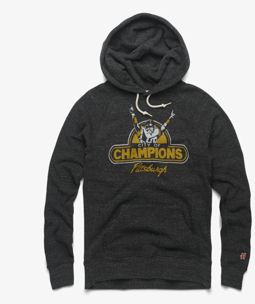 Pittsburgh Football City Of Champions Hoodie Retro - Hard Rock Cafe Hoodie Blue, transparent png download
