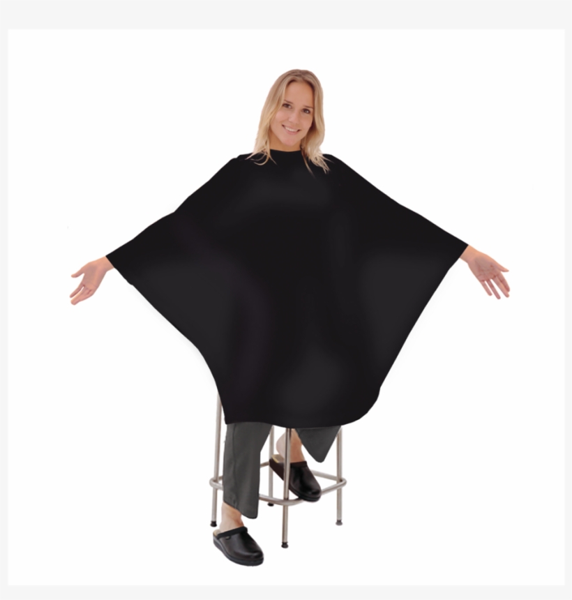 Capa Negra De Peluqueria, transparent png download