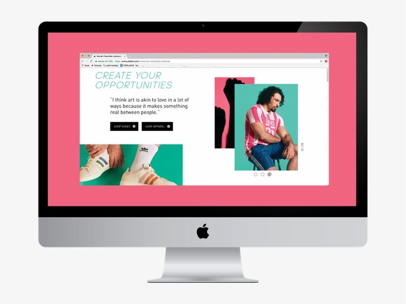 Photo Art Direction For The 2018 Adidas Originals X - Imac 21 5, transparent png download