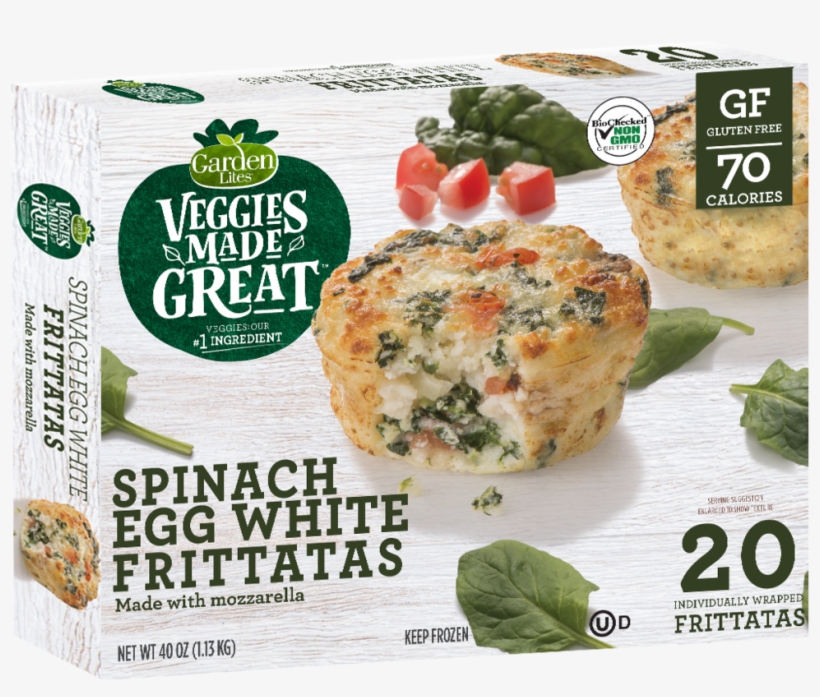 3d Frittataeggwhite Costco20ct061818 - Garden Lites Spinach Egg White Frittata, transparent png download
