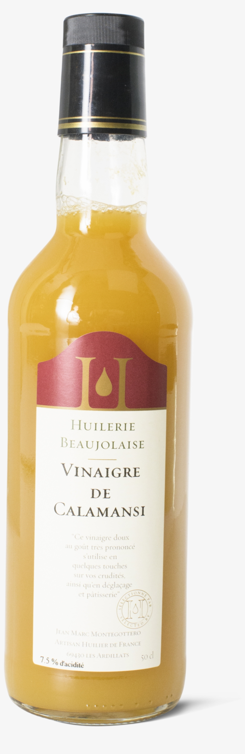 Huilerie Beaujolaise Lemon And - Glass Bottle, transparent png download