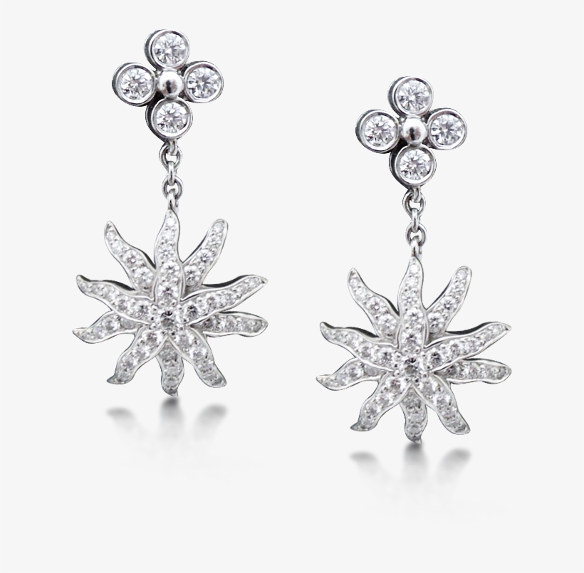 A White Gold And Diamond Necklace And Earrings Set,, transparent png download