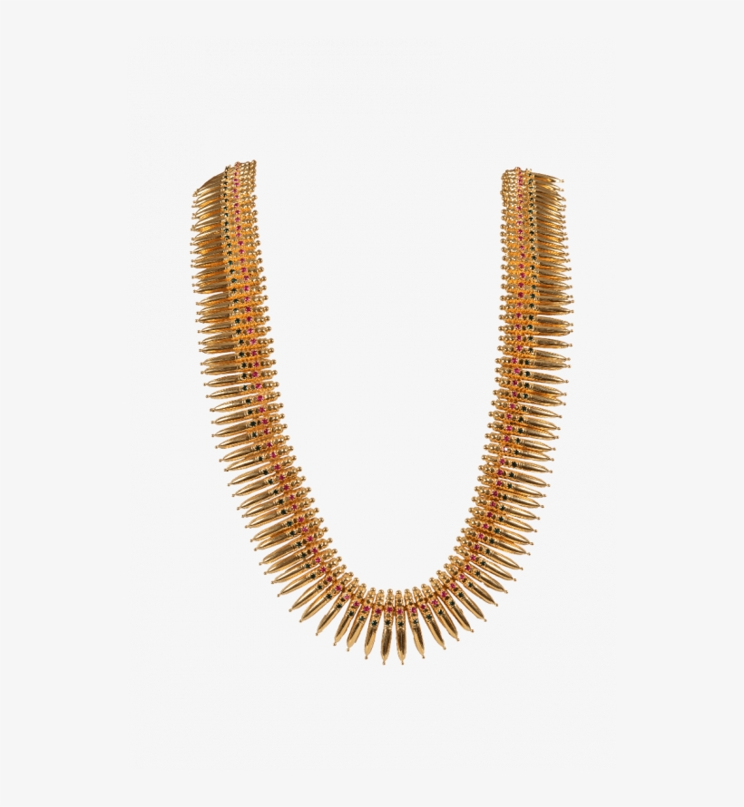 Pourvika N 8938-07 - Kerala Gold Necklace, transparent png download