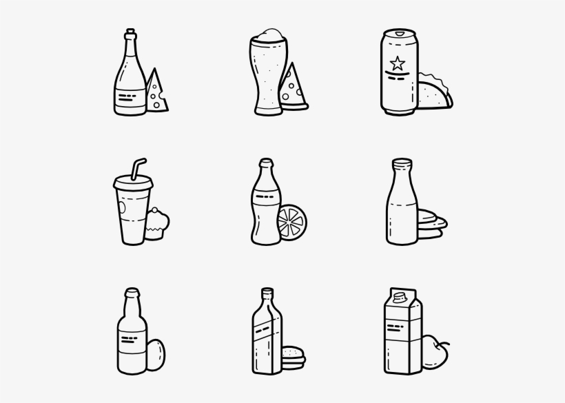 Drinks With Some Snacks, transparent png download