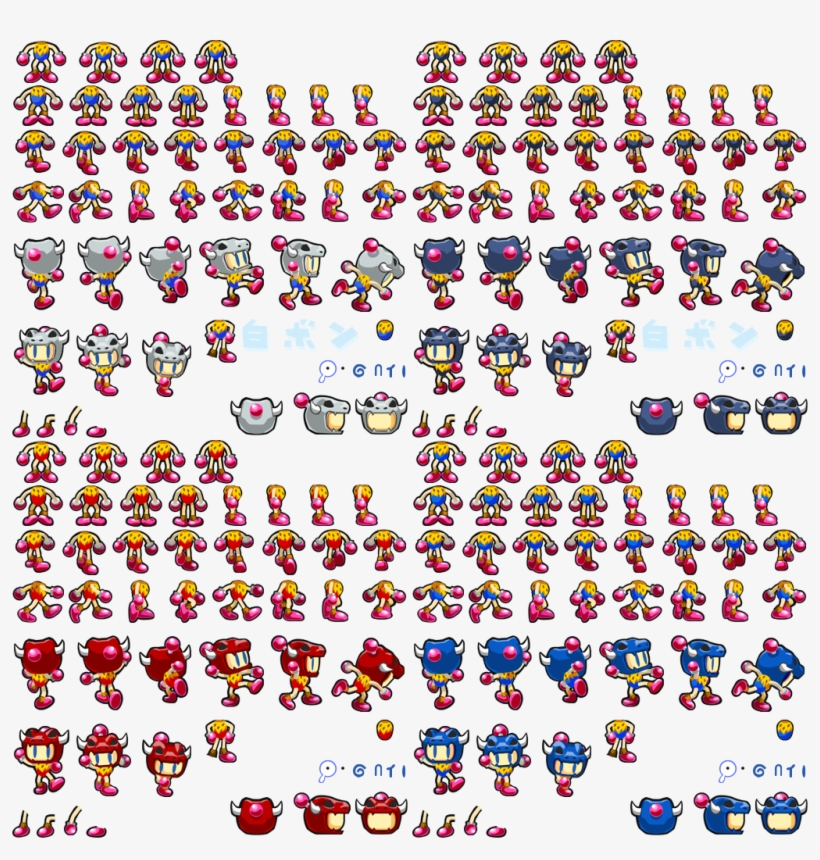 Click For Full Sized Image Bomb Caveman - Bomberman For Android Sprites, transparent png download