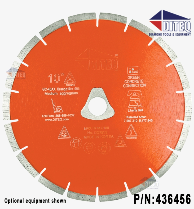 Liberty Bell Blade Arbor 6"-14" Blades - Diamond Blade, transparent png download