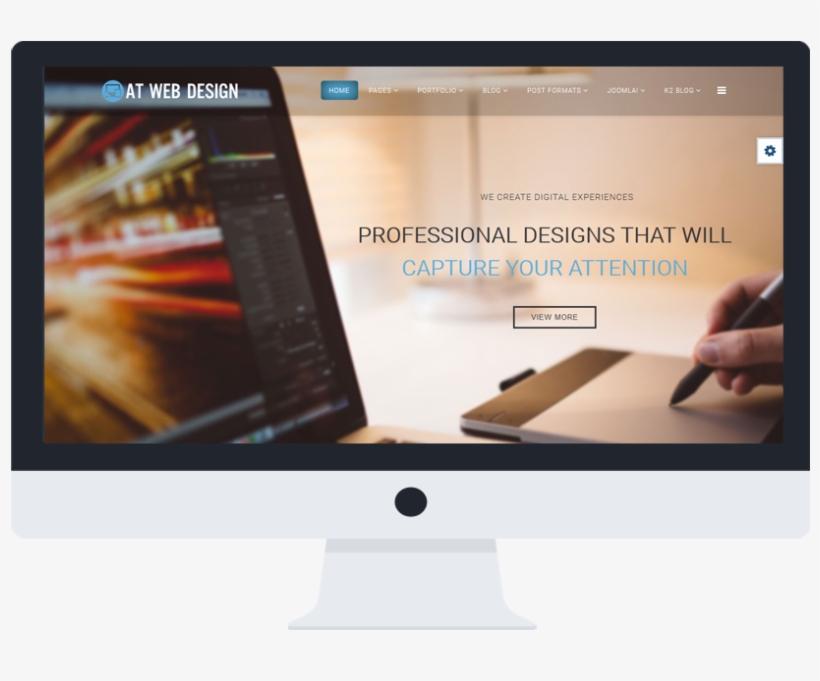 At Web Design Joomla Template Picture - Graphic Designer, transparent png download