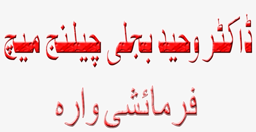 Kabaddi Match 2016 Dr Waheed Bijli Marzi Naal Bullaya - Calligraphy, transparent png download