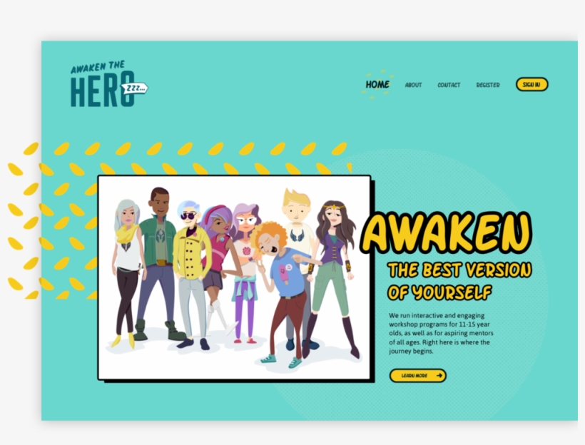 Awaken The Hero - Cartoon, transparent png download